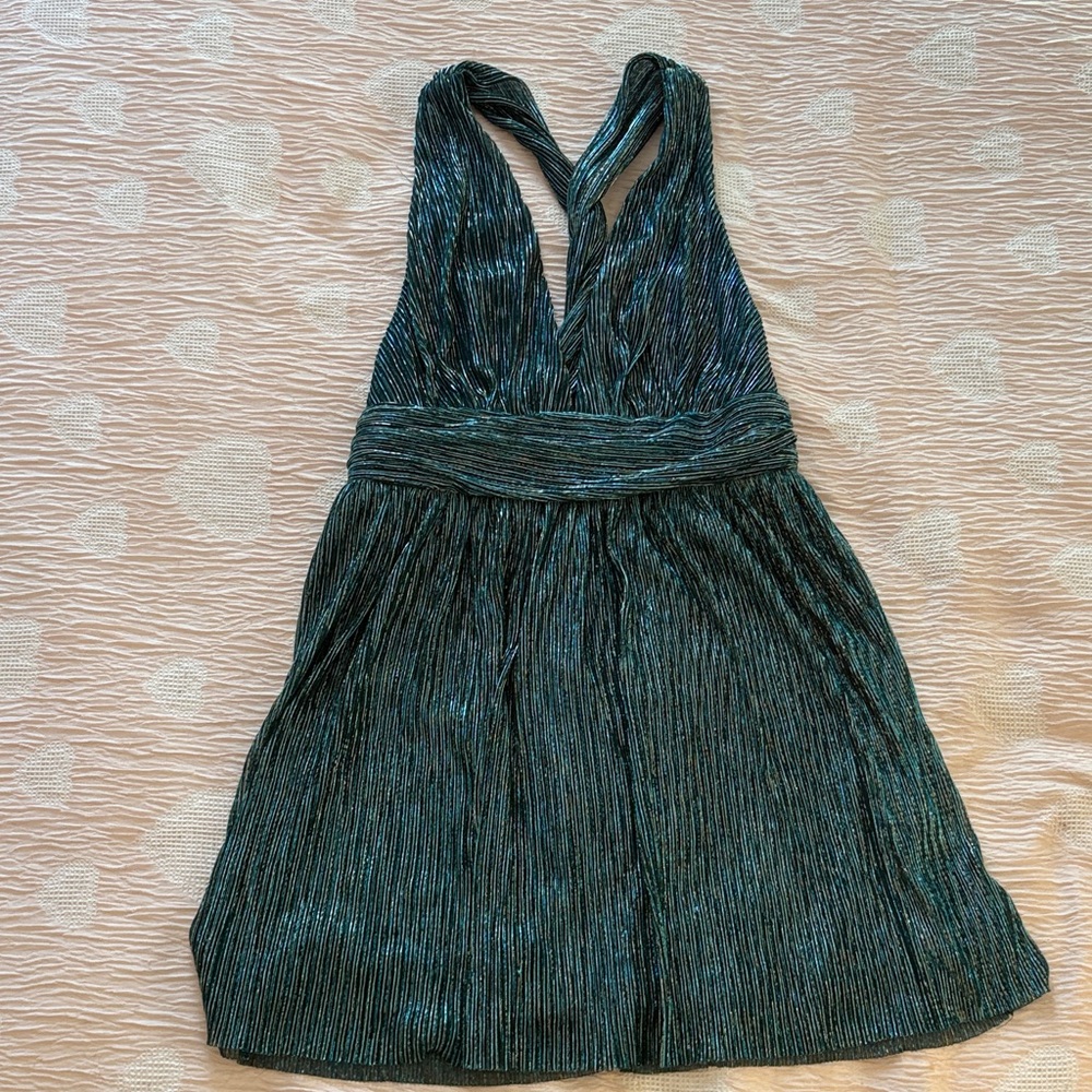 Lulu's Teal Mini Dress